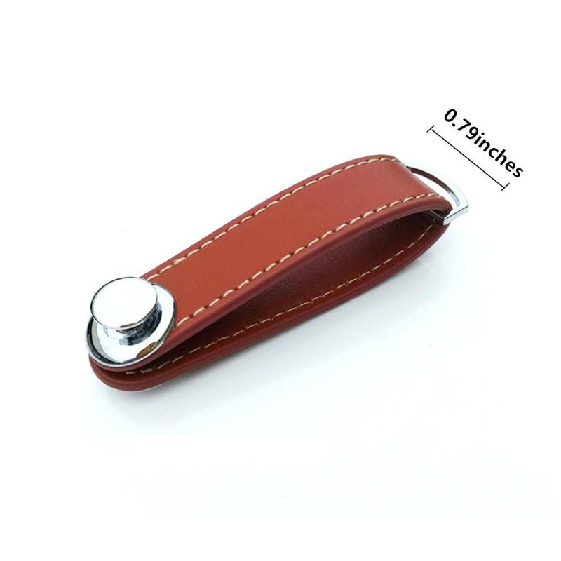 ERCRYSTO Compact Key Holder - Stylish & Practical Pocket Key Organizer With Secure Locking Mechanism. (Brown) - Image 3